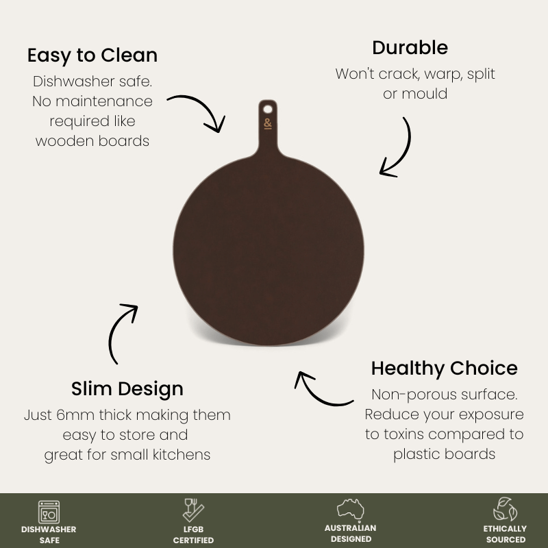 Limited Edition: Round Wood Fibre Chopping Board