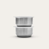Stainless Steel and Glass Dip Bowls | Set of 2