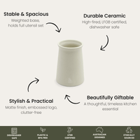 Kitchen Ceramic Utensil Holder